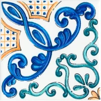 Капри Kerama Marazzi Декор майолика 20x20 STG\A454\5232