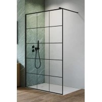 Неподвижная перегородка Radaway Nes Black Walk-in II Factory 110 10013110-54-55 прозрачное