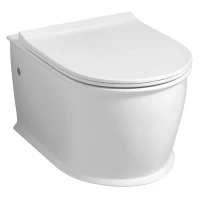 Унитаз подвесной Grossman GR-4482S безободковый, с сиденьем микролифт, белый