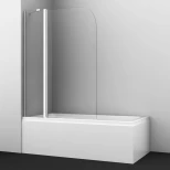 Изображение товара шторка для ванны 110 см wasserkraft leine 35p02-110 прозрачное