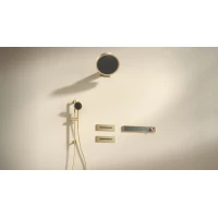 Душевой комплект Arrow ARQ14H889CG 360 мм, с термостатом, золотой матовый