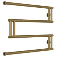 Полотенцесушитель водяной 500x650 состаренная бронза Сунержа High-Tech+ model 