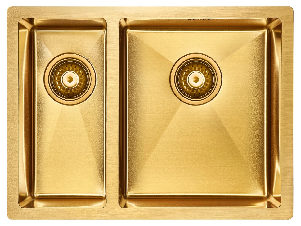 Кухонная мойка Paulmark Zusat золотой матовый PM225944-BGR