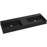 Раковина Jacob Delafon Vivienne EXX112-NGM 141x46,2 см, накладная, подвесная, черный матовый