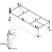 Каркас для ванны 175x75 Cezares Eco ECO-175-75-MF-R