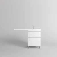 Тумба под раковину Style Line Даллас Леон СС-00002438 58 см, напольная, над стиральной машиной, белый глянец