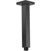 Кронштейн для верхнего душа AQUAme Savona AQM8705MB 200 мм, потолочный, черный матовый