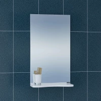 Зеркало 40x68 см белый глянец Санта Сити 101202