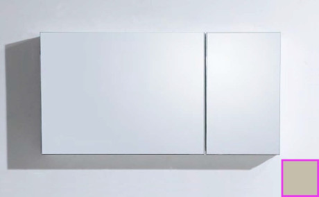 Зеркальный шкаф 100х50 см темно-серый глянец BelBagno BB1000PAC/TL