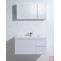 Зеркальный шкаф 100х50 см темно-серый глянец BelBagno BB1000PAC/TL - 2