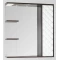 Зеркальный шкаф 75x87 см венге/белый глянец Style Line Агат ЛС-00000232 - 1