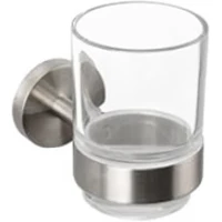 Стакан для зубных щеток Feramolli Lugano CN302 настенный, никель матовый