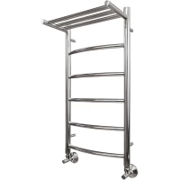 Полотенцесушитель водяной Point Афина с полкой П5 PN04148P 800x432, хром