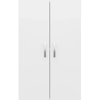 Шкаф двустворчатый Misty Лилия Э-Лил08050-011бф 50x80 см, белый глянец/белый матовый