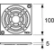Декоративная решетка 100×100 мм TECE TECEdrainpoint S хром 3665000 - 2