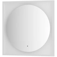 Зеркало 70x70 см белый матовый Defesto Eclipse DF 2237R