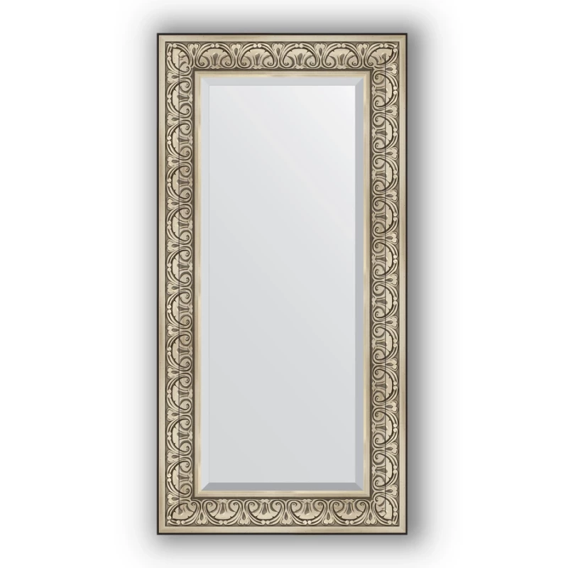 Зеркало 60x120 см барокко серебро Evoform Exclusive BY 3502