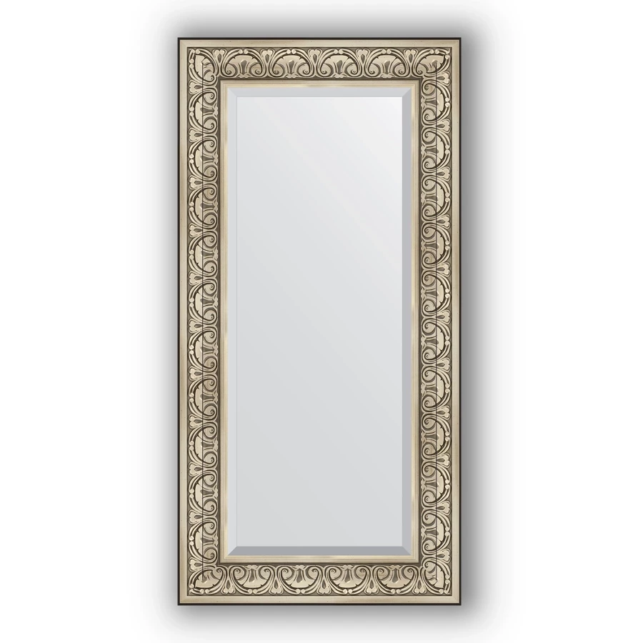Зеркало 60x120 см барокко серебро Evoform Exclusive BY 3502 зеркало 131x186 см римское серебро evoform exclusive g by 4491