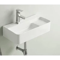 Раковина-чаша CeramaLux 78691 60x30,5 см L, накладная, подвесная, белый