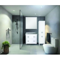 Комплект мебели белый матовый 77,6 см ASB-Woodline Рома 4607947232097 + 27654 + 4607947231755