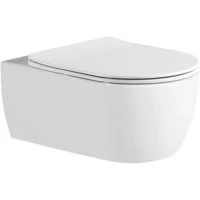 Унитаз подвесной Aquatek Европа AQ1106L-00 безободковый, с сиденьем микролифт, белый