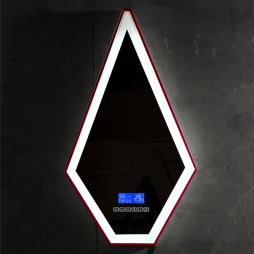 Зеркало 45х80 см красный Abber Stein AS6611R - фото 1