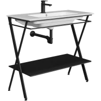 Консоль для раковины черный матовый Kerama Marazzi Piano Next PIA.N.95\BLK