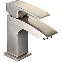 Смеситель для раковины Gappo G1007-5 с донным клапаном, сатин