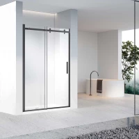 Душевая дверь Vincea Como-N VDS-4CN140CLB 140 см, профиль черный матовый, стекло прозрачное