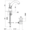 Смеситель для раковины с донным клапаном Tiffany World London TW1732017C0CR - 2