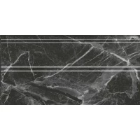 Плинтус Коррер чёрный глянцевый обрезной 30x15x1,7
