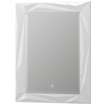 Изображение товара зеркало 70,2х90,2 см белый глянец aima design brilliant/cristal light у51937