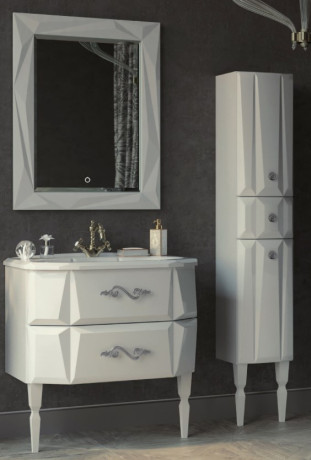 Зеркало 70,2х90,2 см белый глянец Aima Design Brilliant/Cristal Light У51937