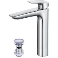 Смеситель для раковины Aquatek Вега AQ1005CR с донным клапаном, хром