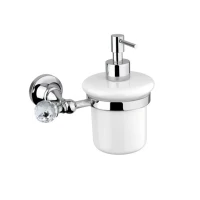 Дозатор для мыла подвесной хром, swarovski Cezares Olimp OLIMP-SOI-01-Sw