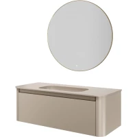 Комплект мебели Armadi Art Voi Daphne 782-120-D + 786-120-D без отв. + 545-100-G 122 см, подвесной, бежевый матовый