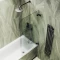 Шторка на ванну MaybahGlass MGV-655-6 70,5 см R, профиль черный матовый, стекло матовое - 2