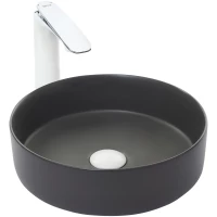 Раковина-чаша WeltWasser Elbach 3134 MDG 10000004516 35,5x35,5 см, накладная, темно-серый матовый