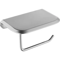 Держатель туалетной бумаги Abber Nord AA1530SP с полкой для телефона, сатин
