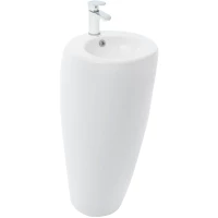 Раковина WeltWasser Leerbach 3838 GL-WT 10000005489 38x38 см, напольная, белый