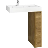 Тумба с раковиной дуб рустикальный 80 см Акватон Лондри 1A267101LHDR0 + 1A275001LHDR0 + 1A72113KRW010