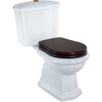 Унитаз-компакт Migliore Bella 31092 вертикальный выпуск, белый, фурнитура бронза