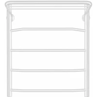 Полотенцесушитель водяной Secado Агата 1СП 4603777483180 600x632, белый матовый