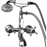 Смеситель для ванны Magliezza Classico 50106-3-cr с душевым гарнитуром, хром