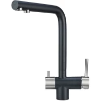 Смеситель для кухни с подключением к фильтру Granula 2305, ШВАРЦ