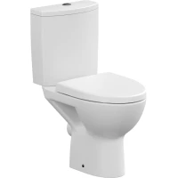 Унитаз-компакт Cersanit Parva KO-PA011-3/6-COn-DL безободковый, с сиденьем микролифт, белый