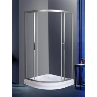 Душевой уголок WeltWasser 80/189 10000004085 80x80 см, профиль матовый хром, стекло прозрачное