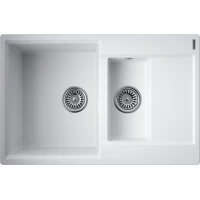 Кухонная мойка Omoikiri Tetogranit Daisen 78-2T-WH 4993530 78x51 см, белый