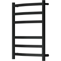 Полотенцесушитель электрический Point Антея П6 PN17856B 600x532, диммер правый, черный матовый