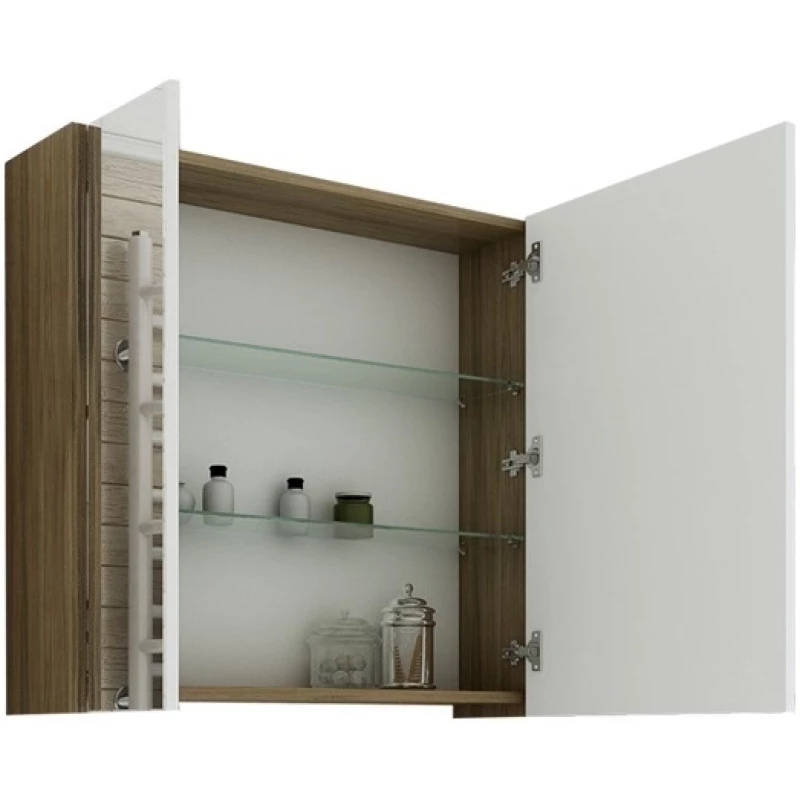 Комплект мебели швейцарский вяз/белый глянец 81 см Sanflor Ларго C0002112 + 4640021064733 + H0000000019